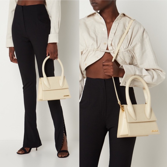 JACQUEMUS Beige Ivory Le Grand Chiquito Bag - Picture 3 of 10